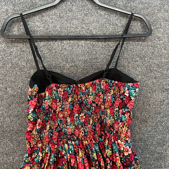 Band of Gypsie Dress Womens S Floral Sleeveless Fit Flare Cottage Pin Up Swing - Picture 5 of 10